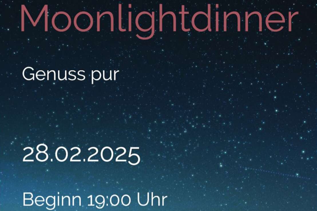 Ankündigung Moonlightdinner