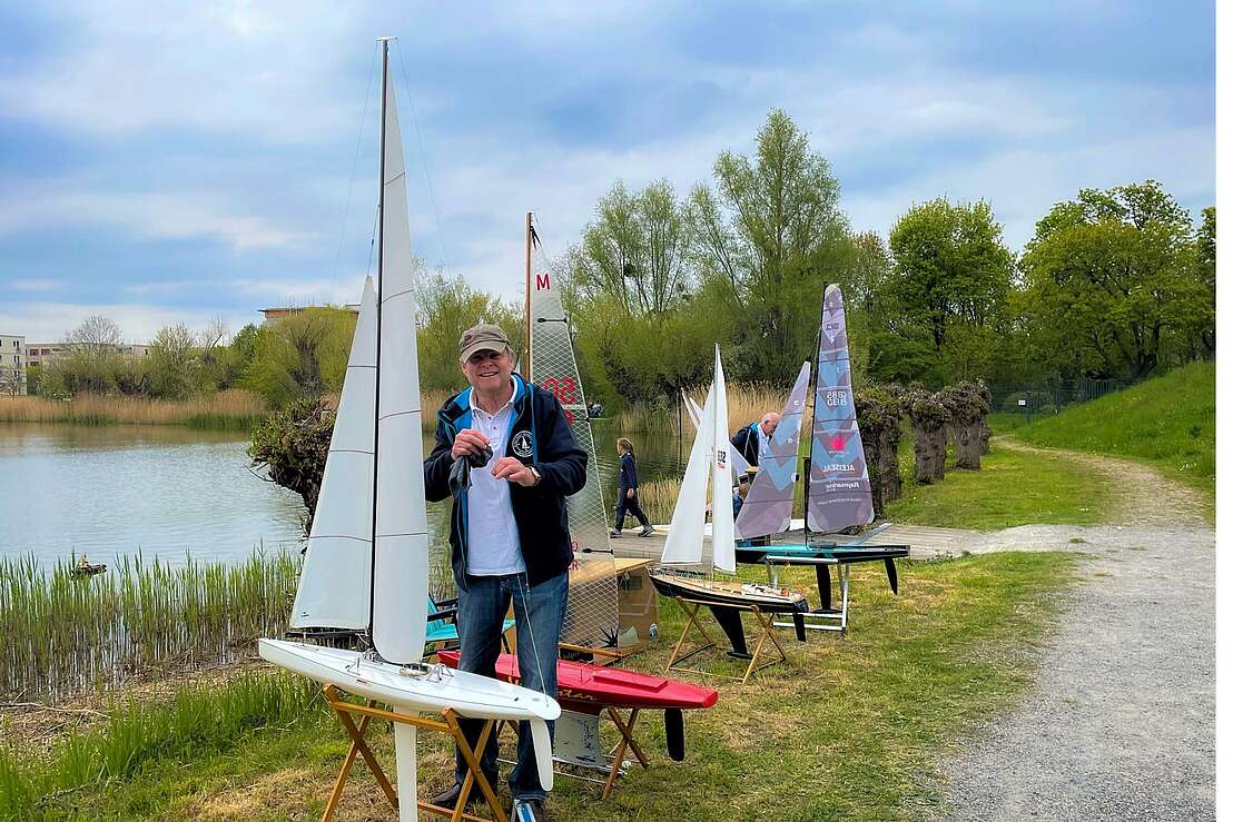 Die Segelboote werden vorbereitet