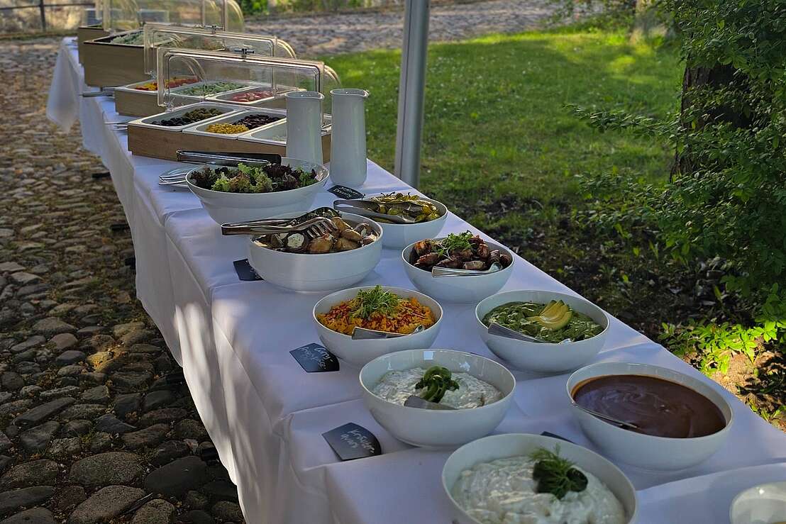 umfangreiches Buffet