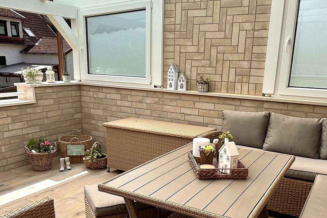 Überdachte Terrasse