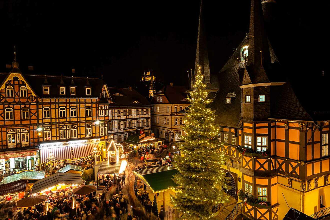 Marktplatz Weihnachtsmarkt Wernigerode