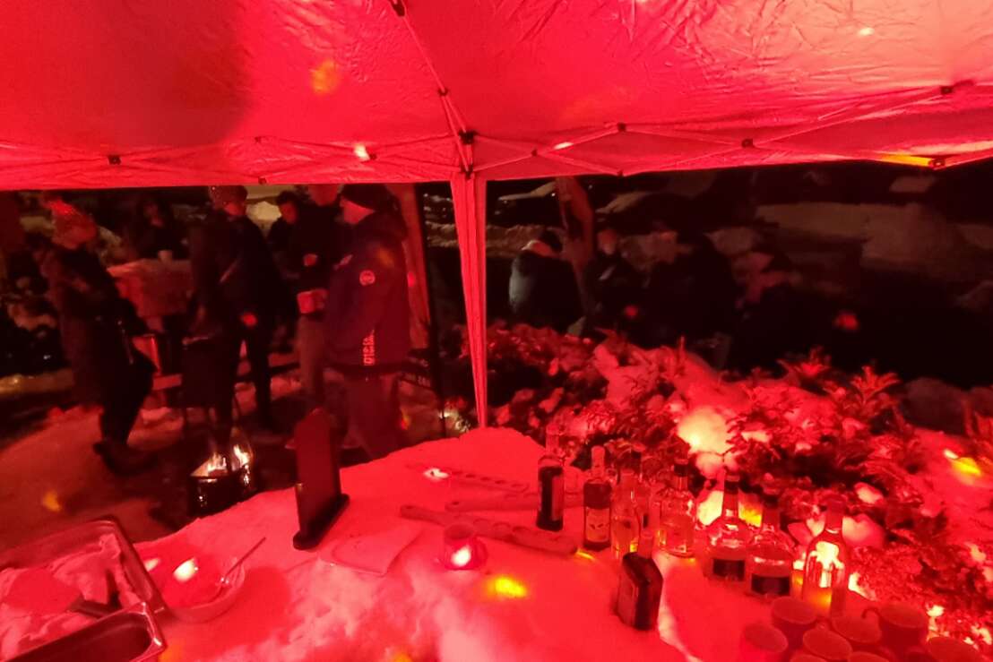 Eisbar am Montevino- gut besucht