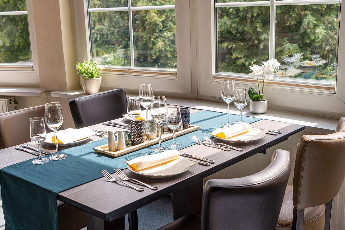 Wolfshof Restaurant gedeckter Tisch