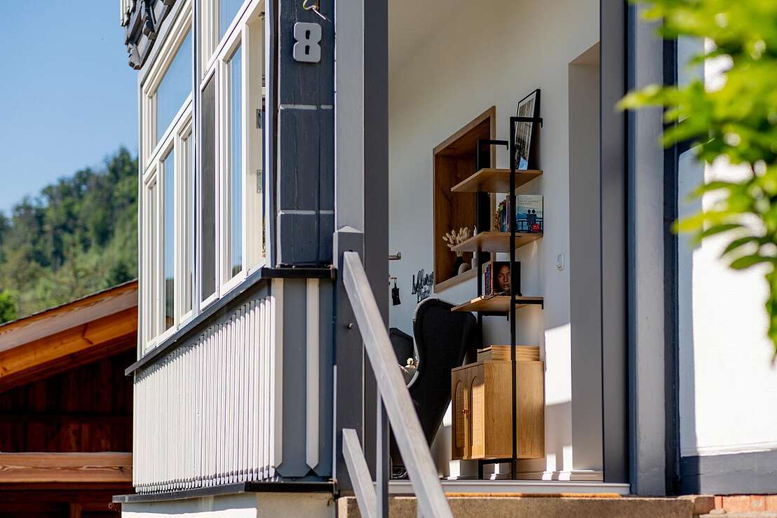 Sicht zur Veranda