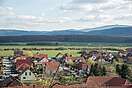 Blick über Stapelburg zum Brocken