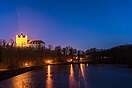 Schloss Ballenstedt in der Abends-Beleuchtung