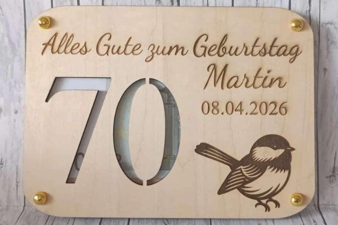 Personalisierter Wunscherfüller Geldgeschenk für jeden Anlass