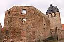 Ruine vom Kirchenschiff und Turm der Wigberti-Kirche