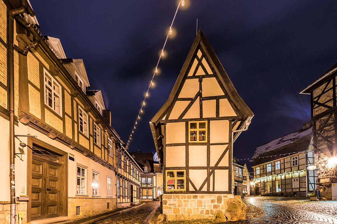 Altstadt Quedlinburg bei Nacht