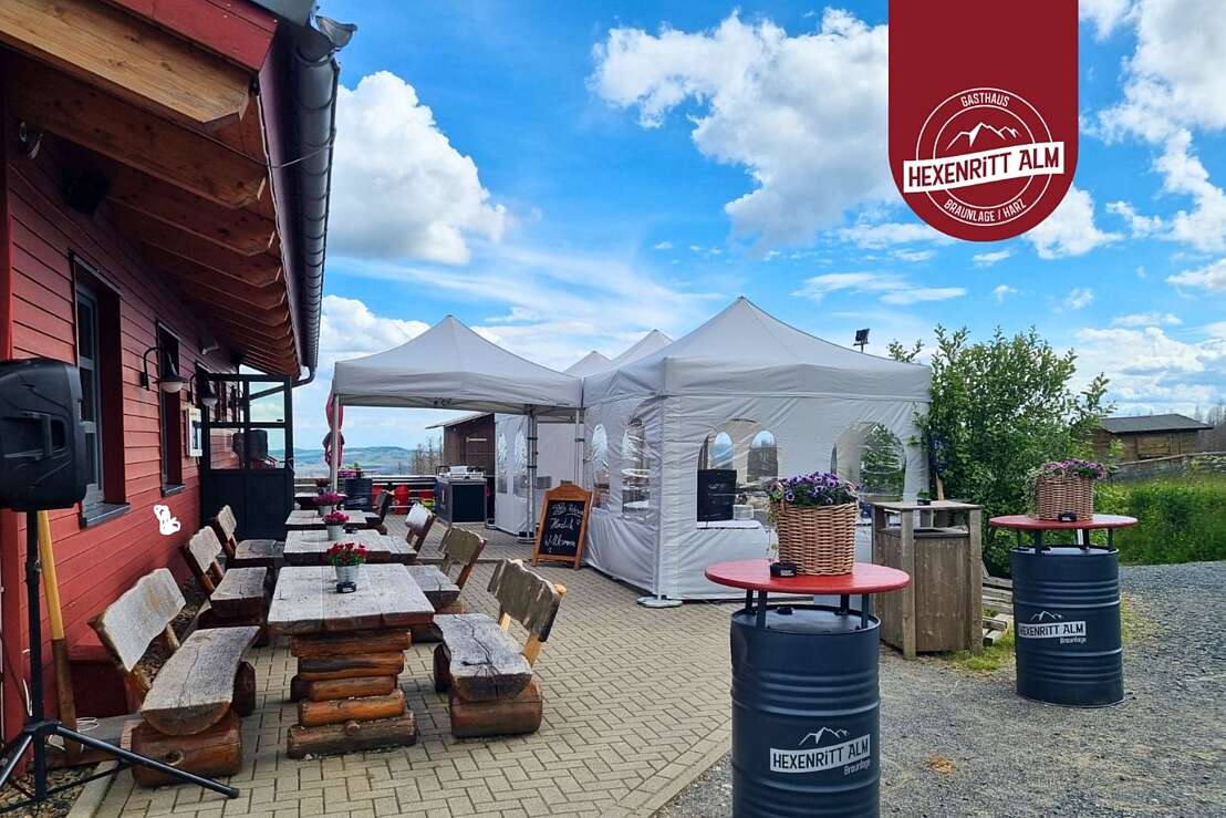 Terrasse der Alm