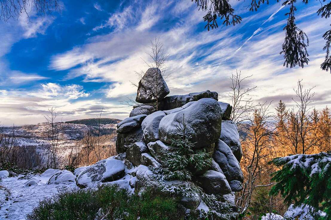 Kästeklippe im Winter
