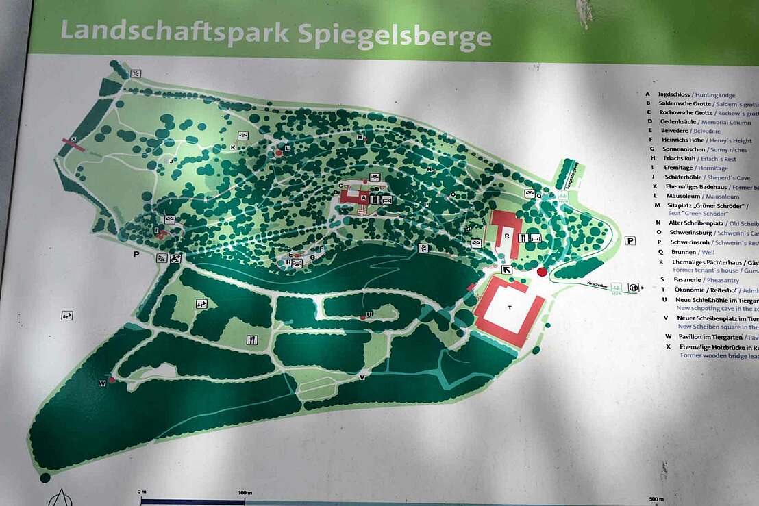 Infotafel Landschaftspark Spiegelsberge - © Goldmull via Wikimedia Commons CC BY-SA 4.0