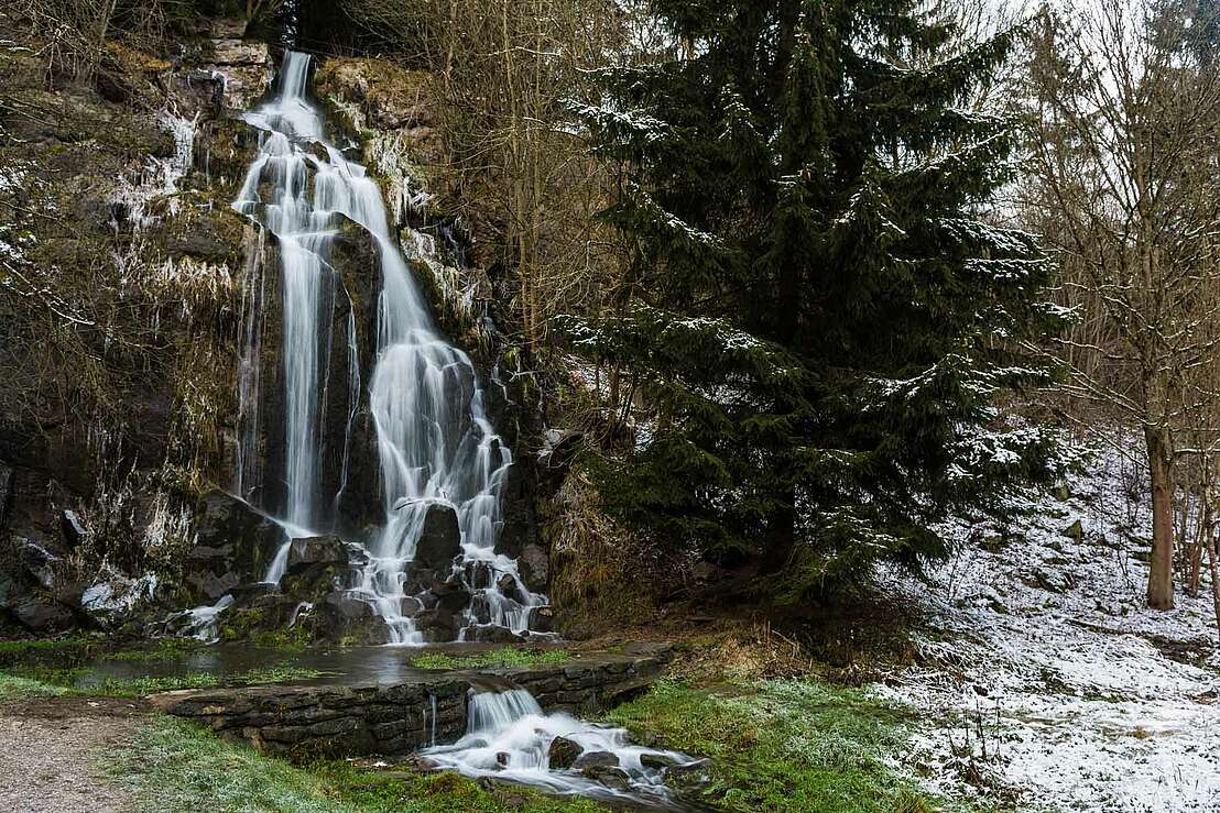 Wasserfall Königshütte im Winter