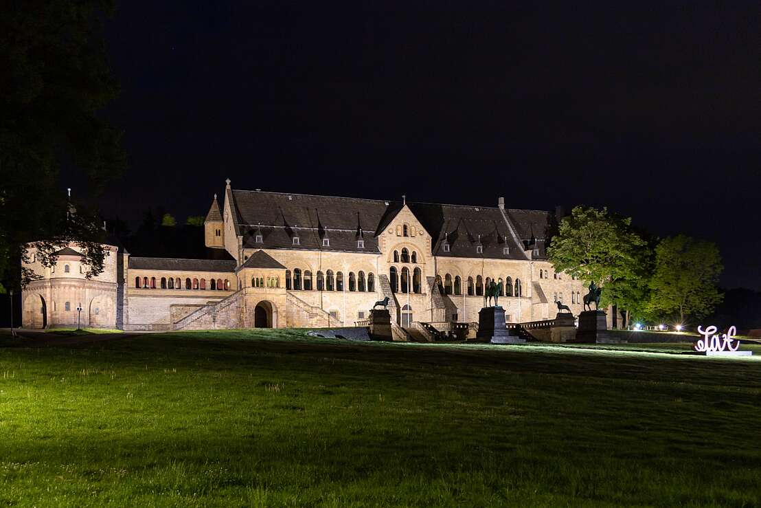 Kaiserpfalz Goslar bei Nacht