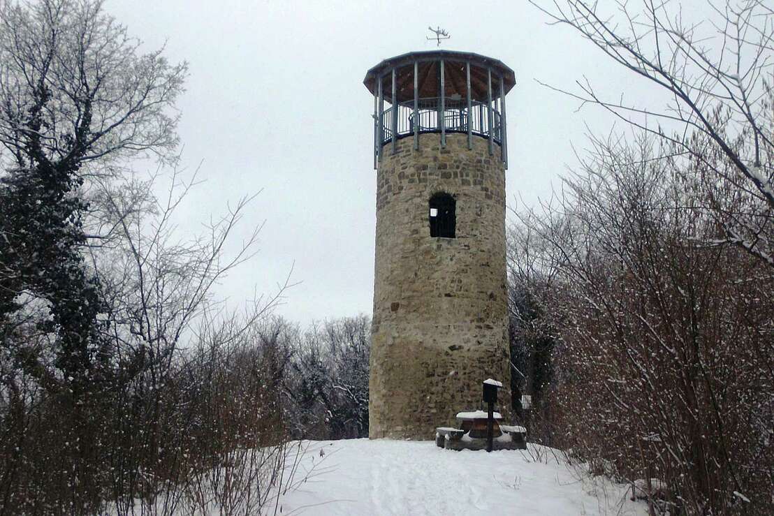 Austbergturm im Winter © Thomas Binder yia Wikemdia Commons CC BY-SA 4.0