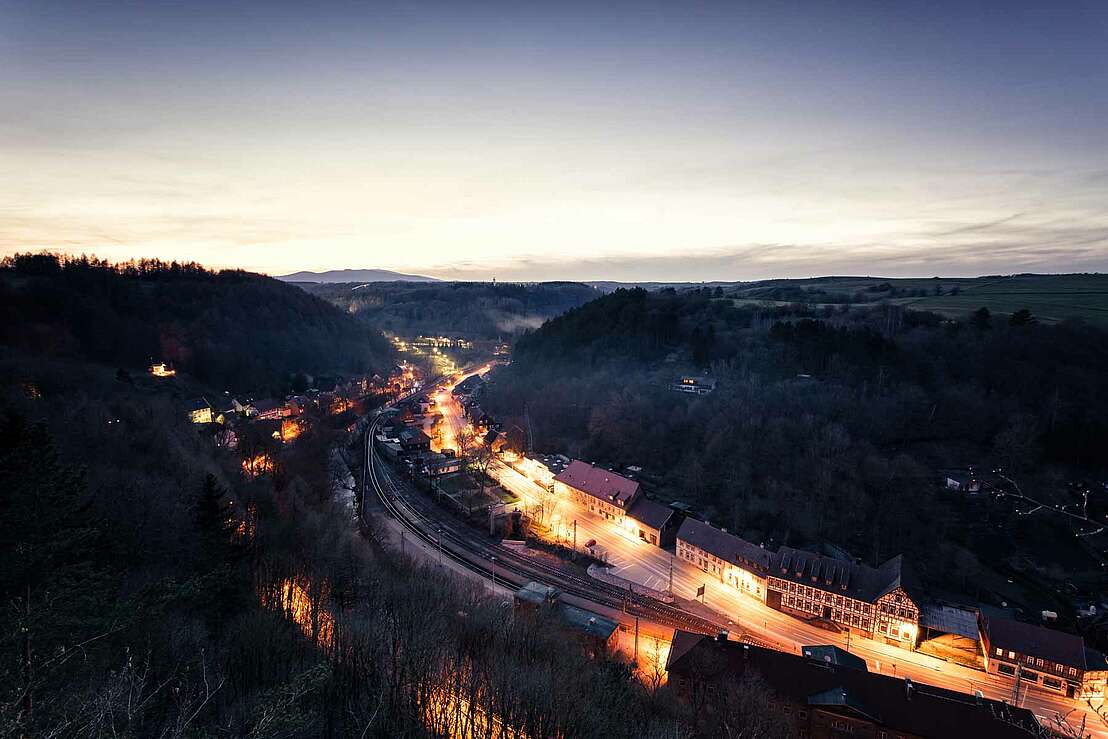 Rübeland in der Dämmerung