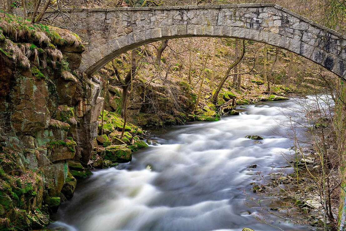 Steinbrücke über die Bode