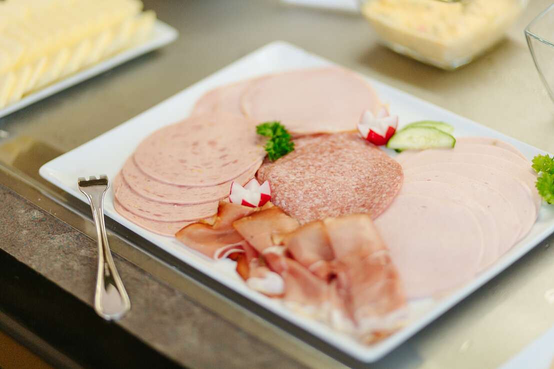 Wurstplatte Frühstücksbuffet