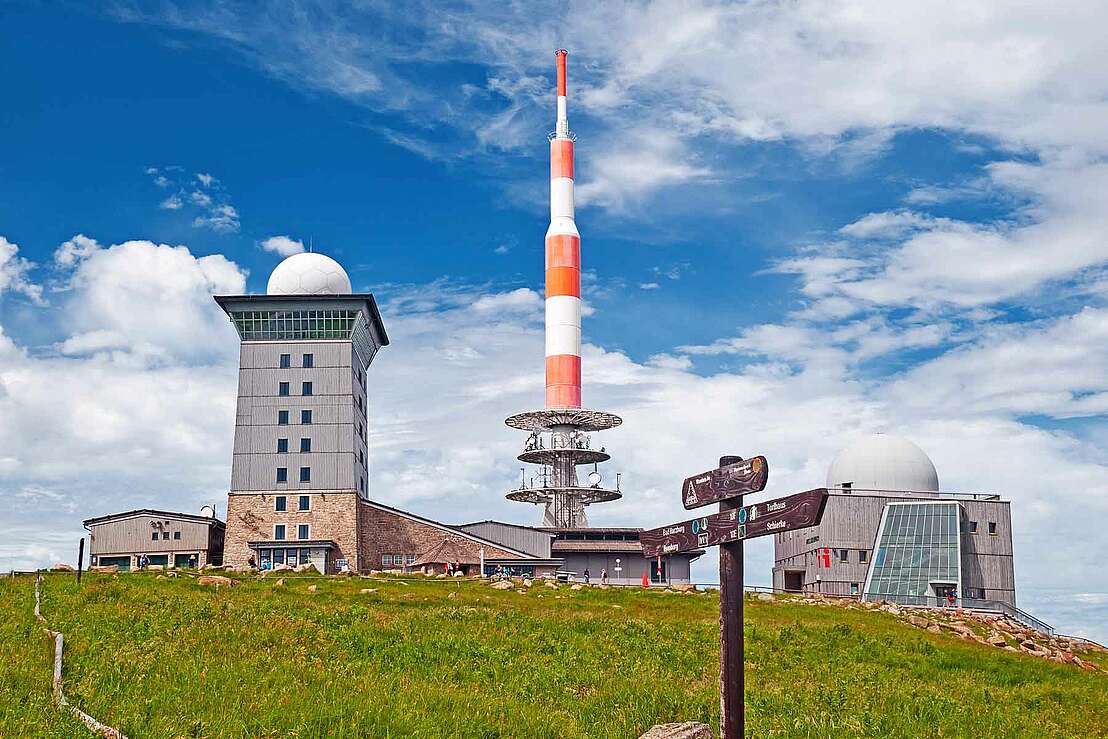 Bauten auf dem Brockenplateau