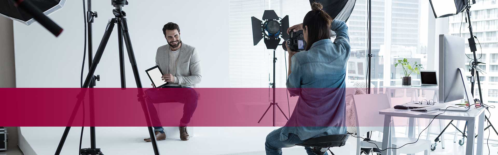 Kategorie Dienstleistung Fotografie - Szene aus einem Fotostudio