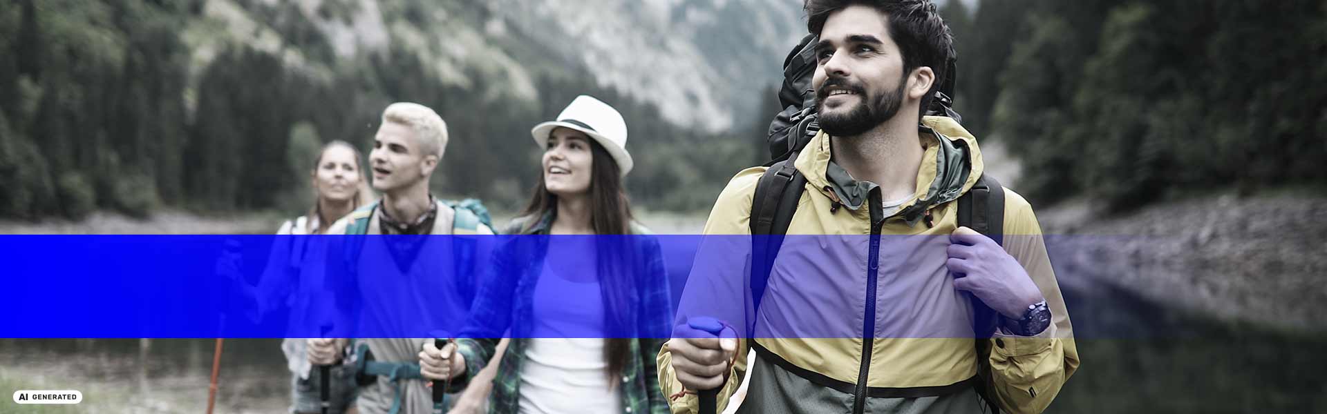 Kategorie Events Natur | Exkursionen - Eine Wandergruppe bestaunt die Landschaft