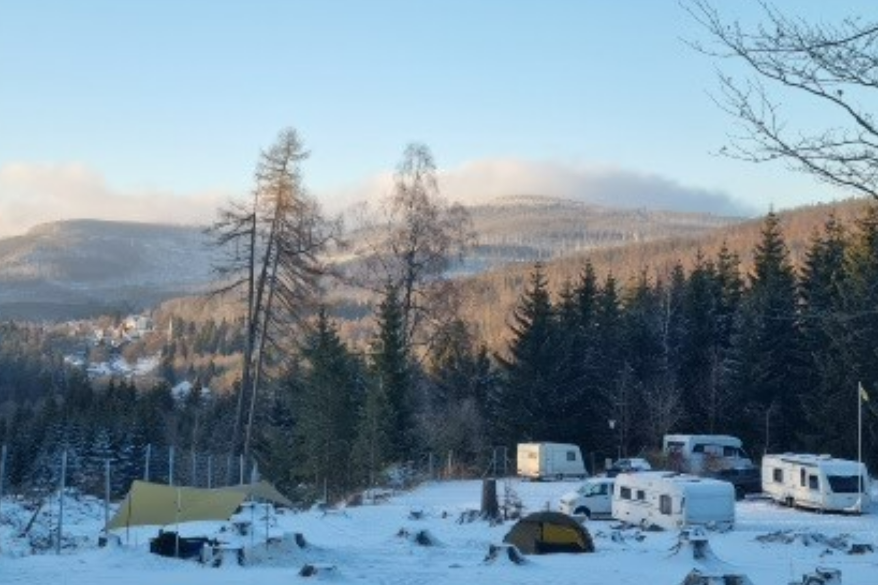 Harz Mountain Camp - Wintercamping mit Wohnmobil, Wohnwagen oder Zelt 